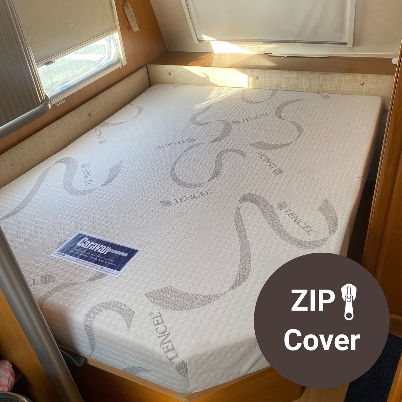 Bodyshape Narrow Left Curved Corner Caravan Mattress - Super King