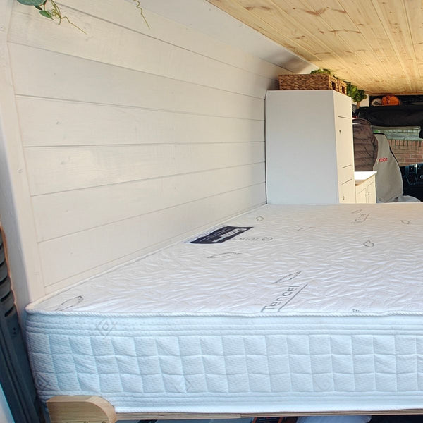 Double Campervan Mattress fitted inside the van