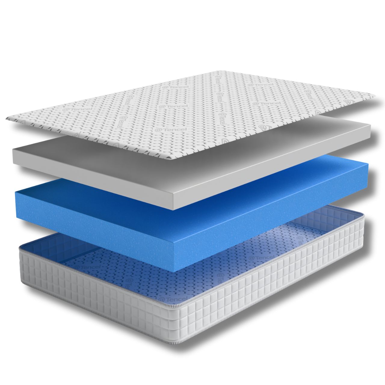 Swift Comfisan Three Piece (Tri Fold) Caravan Mattress - King