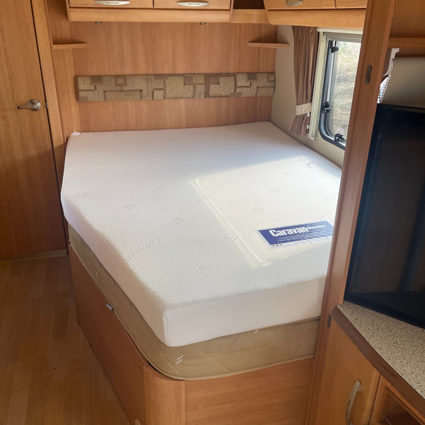 Essential Comfort Mattress fitted in Caravan Offside French Bed, Bishop's Stortford