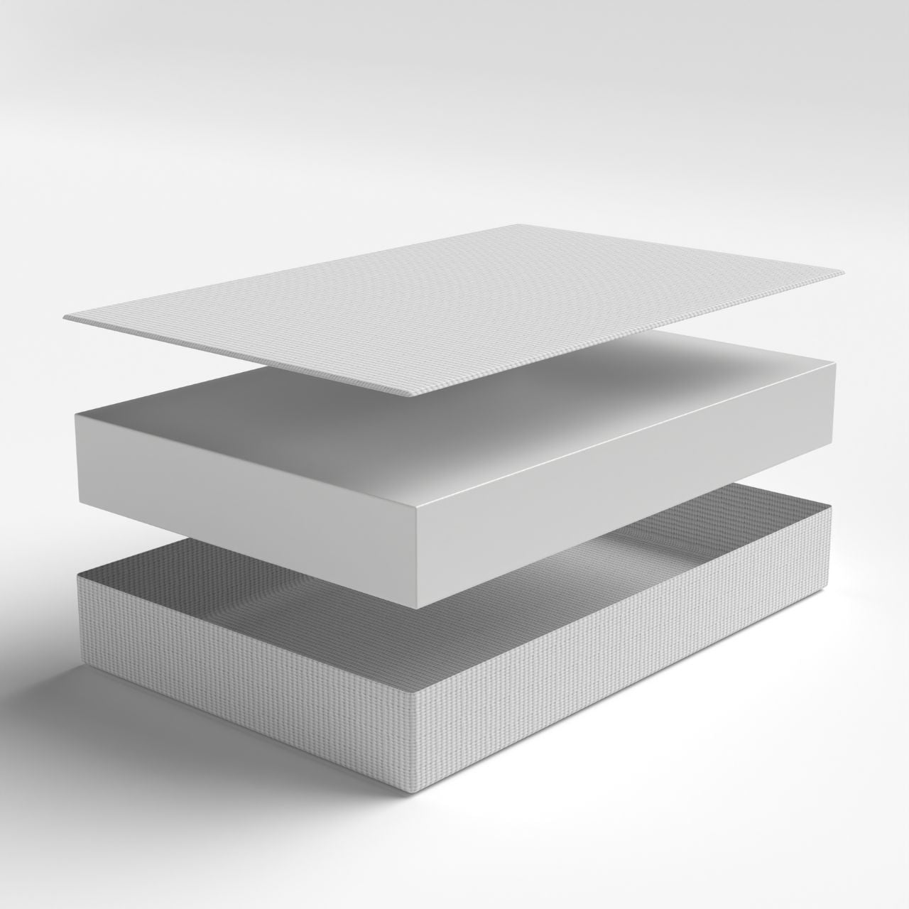 Essential Left Curved Cut Corners Caravan Mattress - Single