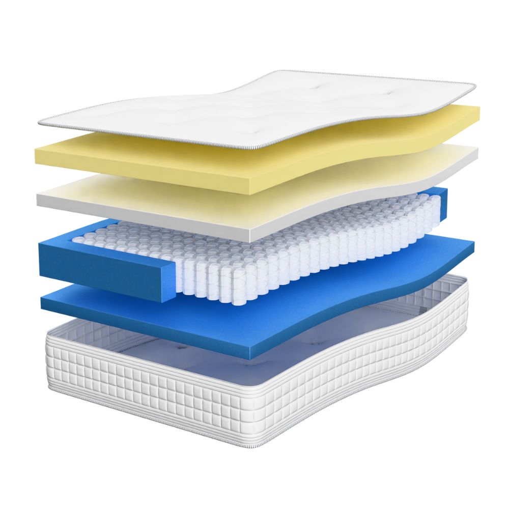 Hybrid Pocket Spring: Left Cut Out Caravan Mattress