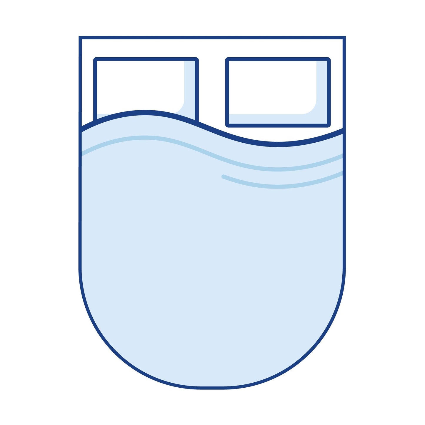 Coolplus Island Rounded Caravan Mattress Topper - Super King