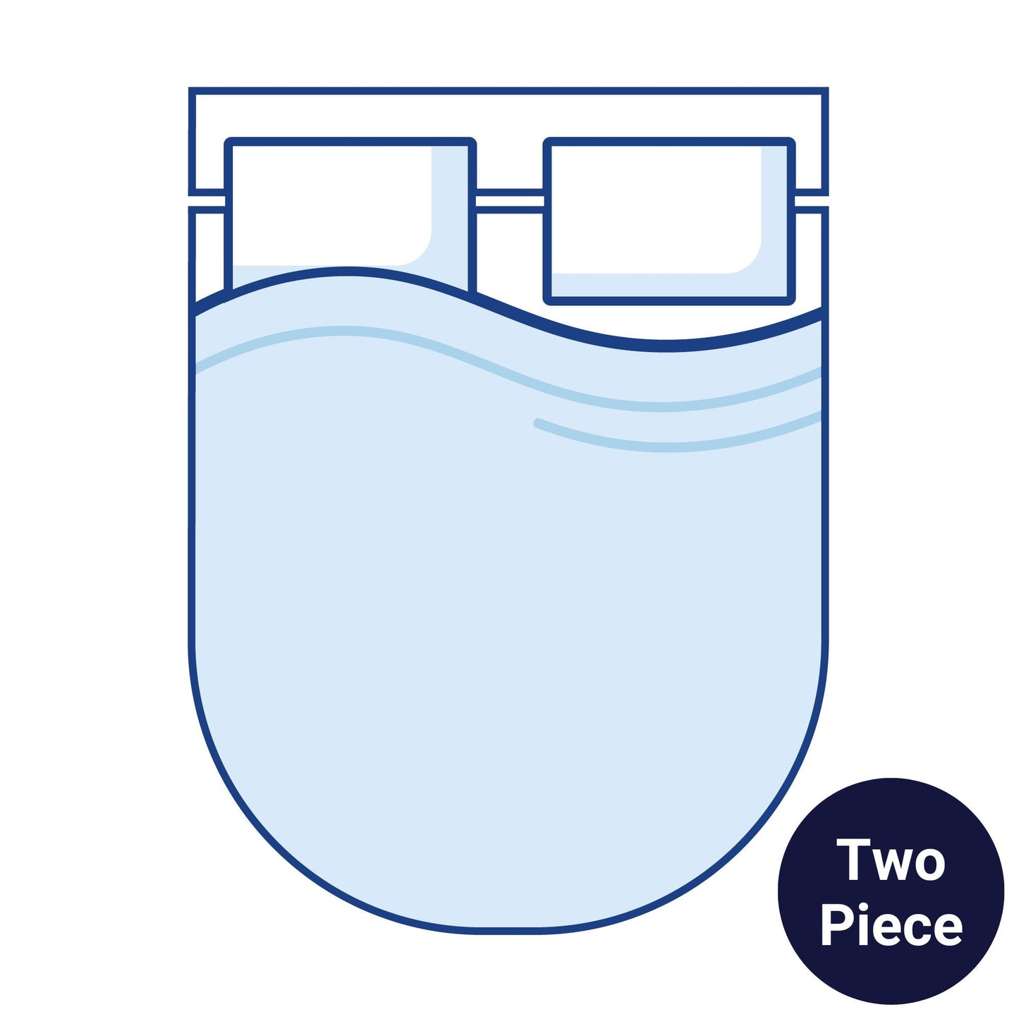 Coolplus Island Rounded Bolster Caravan Mattress Topper - King