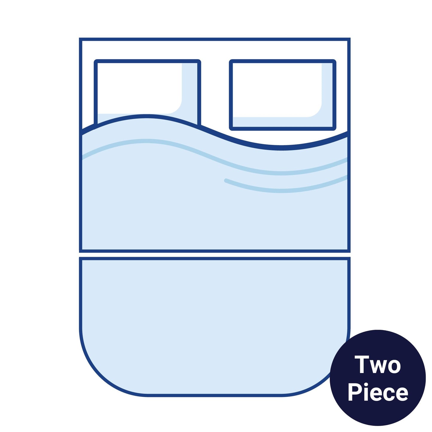 Essential Comfort:  Two-Piece Island, Curved Corners + Foot End Bolster Caravan Mattress