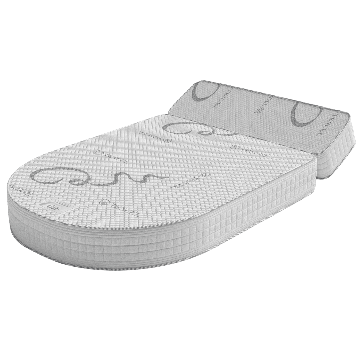 Hybrid Pocket Memory: Swift Island Shaped Double Mattress with Linked Bolster