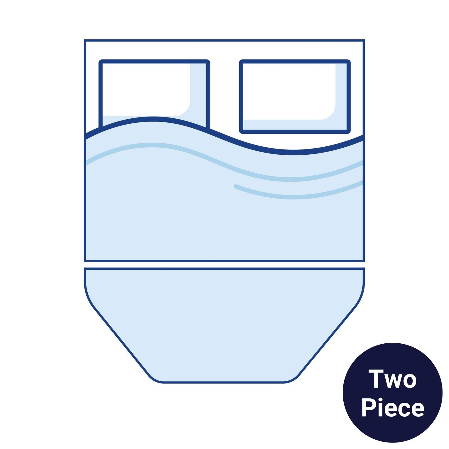 Premium: Two-Piece Island + Bolster, Angled Foot End Motorhome Mattress