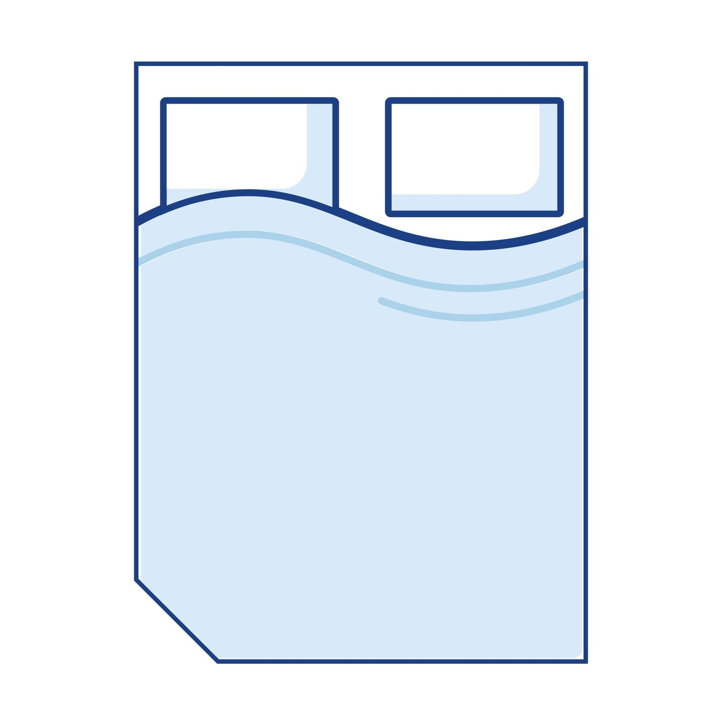 Memory Foam: Left Corner Cut Off Caravan Topper