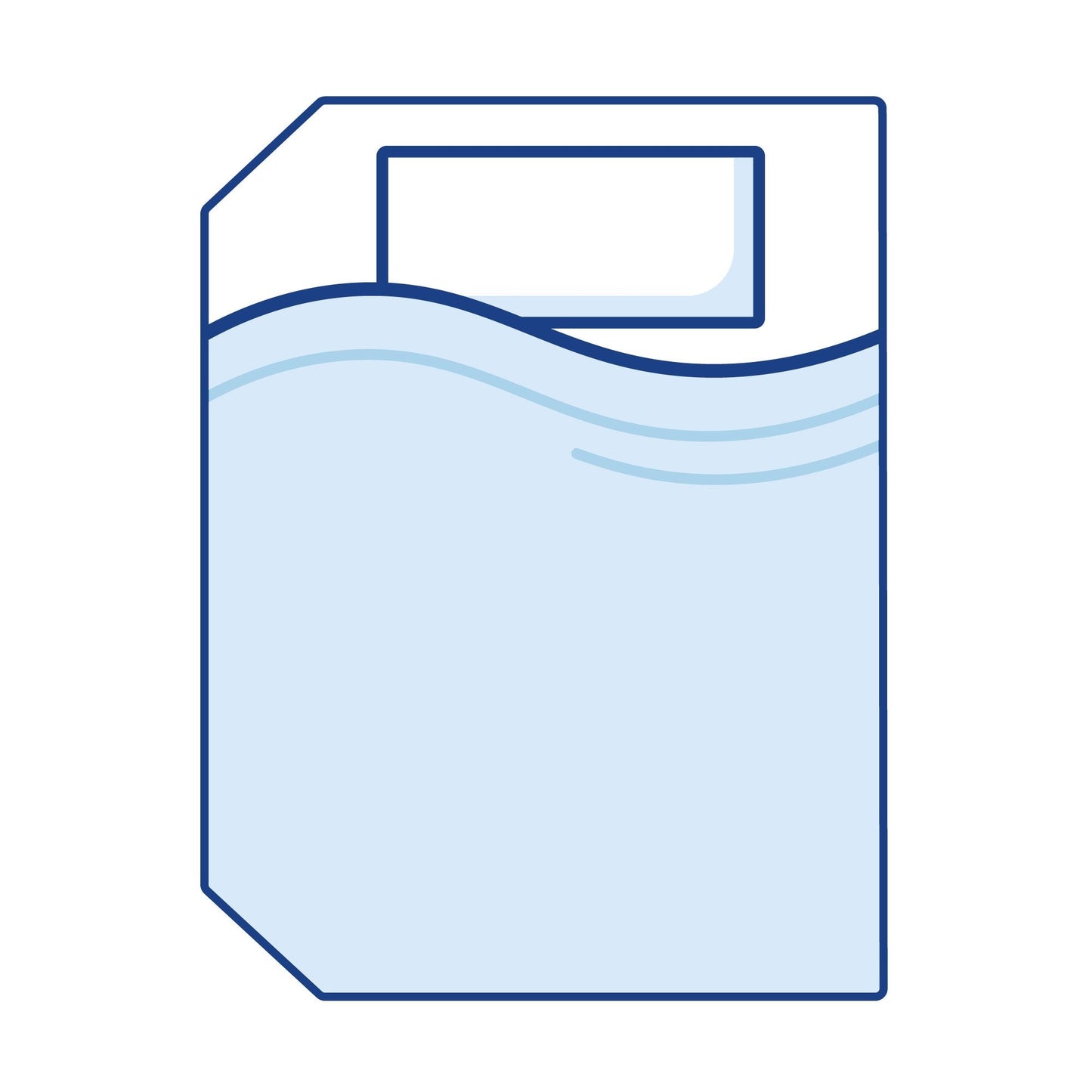 Essential Left Corners Cut Off Caravan Mattress - Double