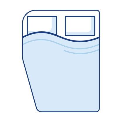 Memory Foam: Left Curved Corners Caravan Mattress