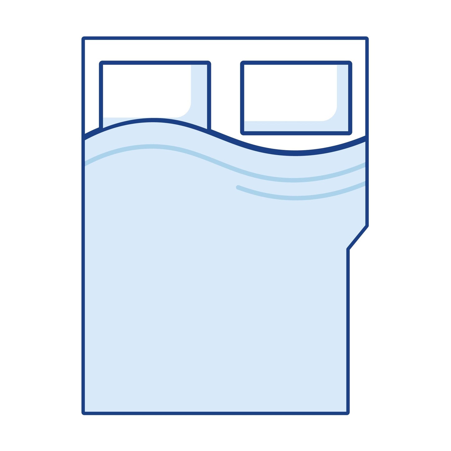 Coolplus Right Angled Cut Out Caravan Mattress Topper - Single