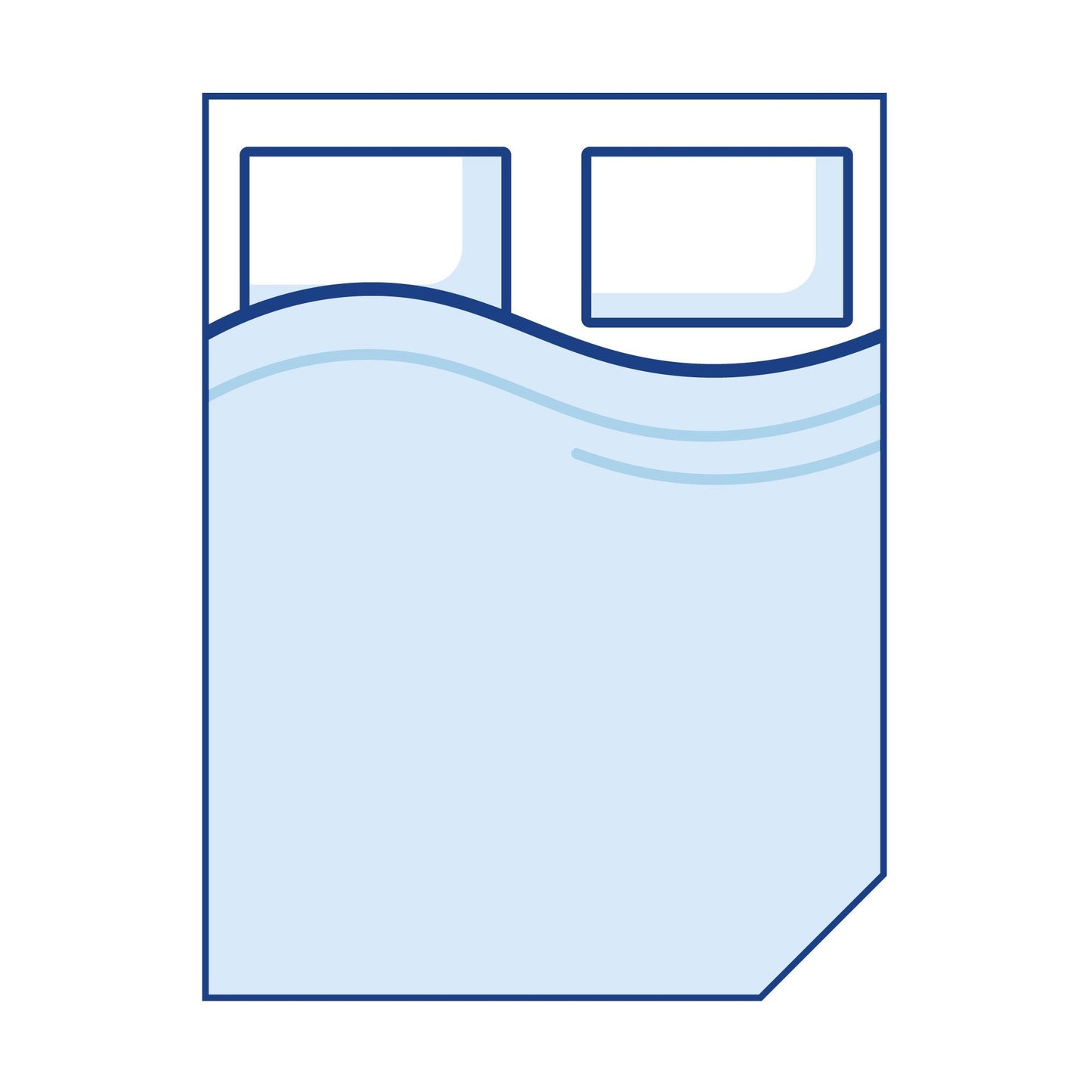 Coolplus Right Corner Cut Off Caravan Mattress Topper - Super King