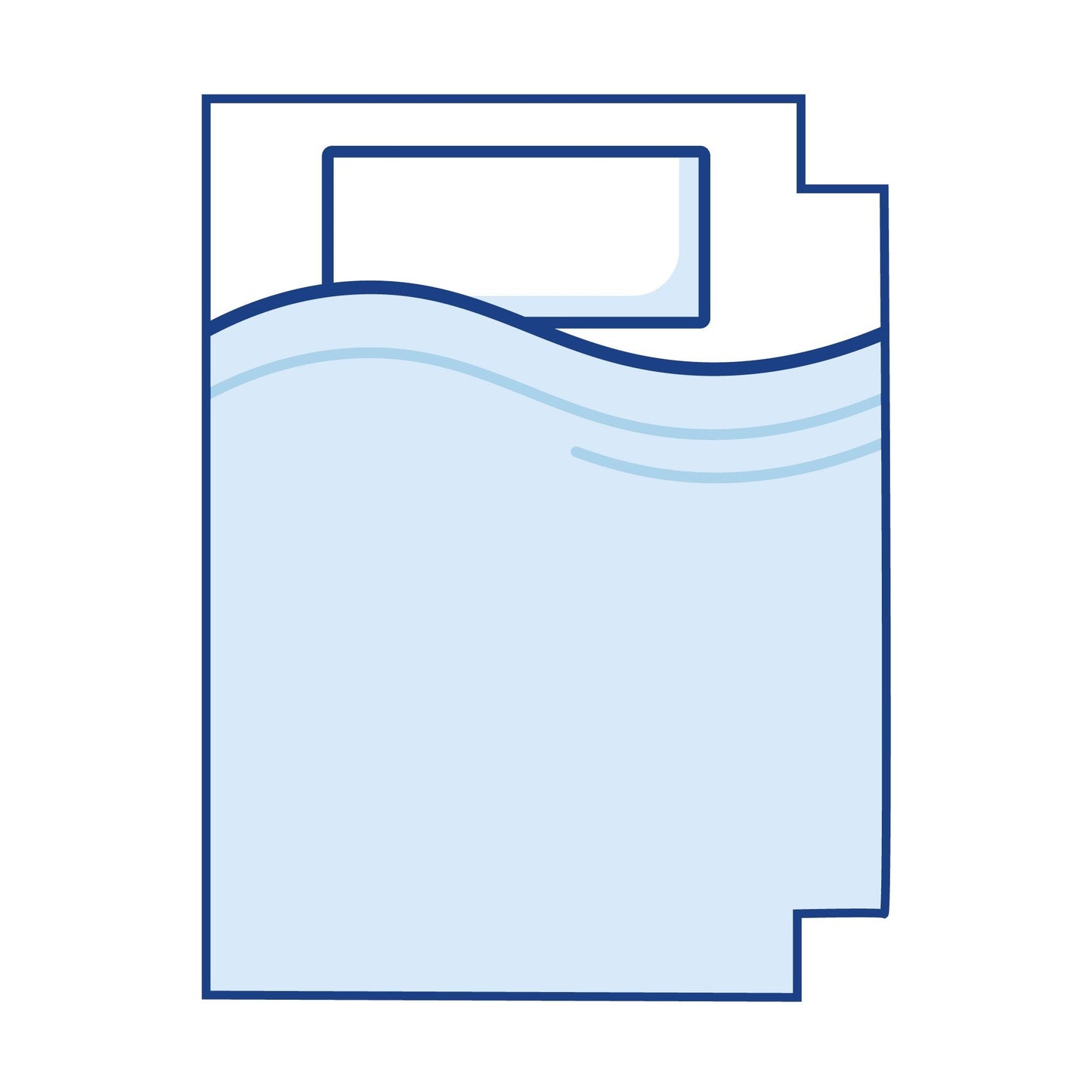 Coolplus Right Corners Cut Out Caravan Mattress Topper - King