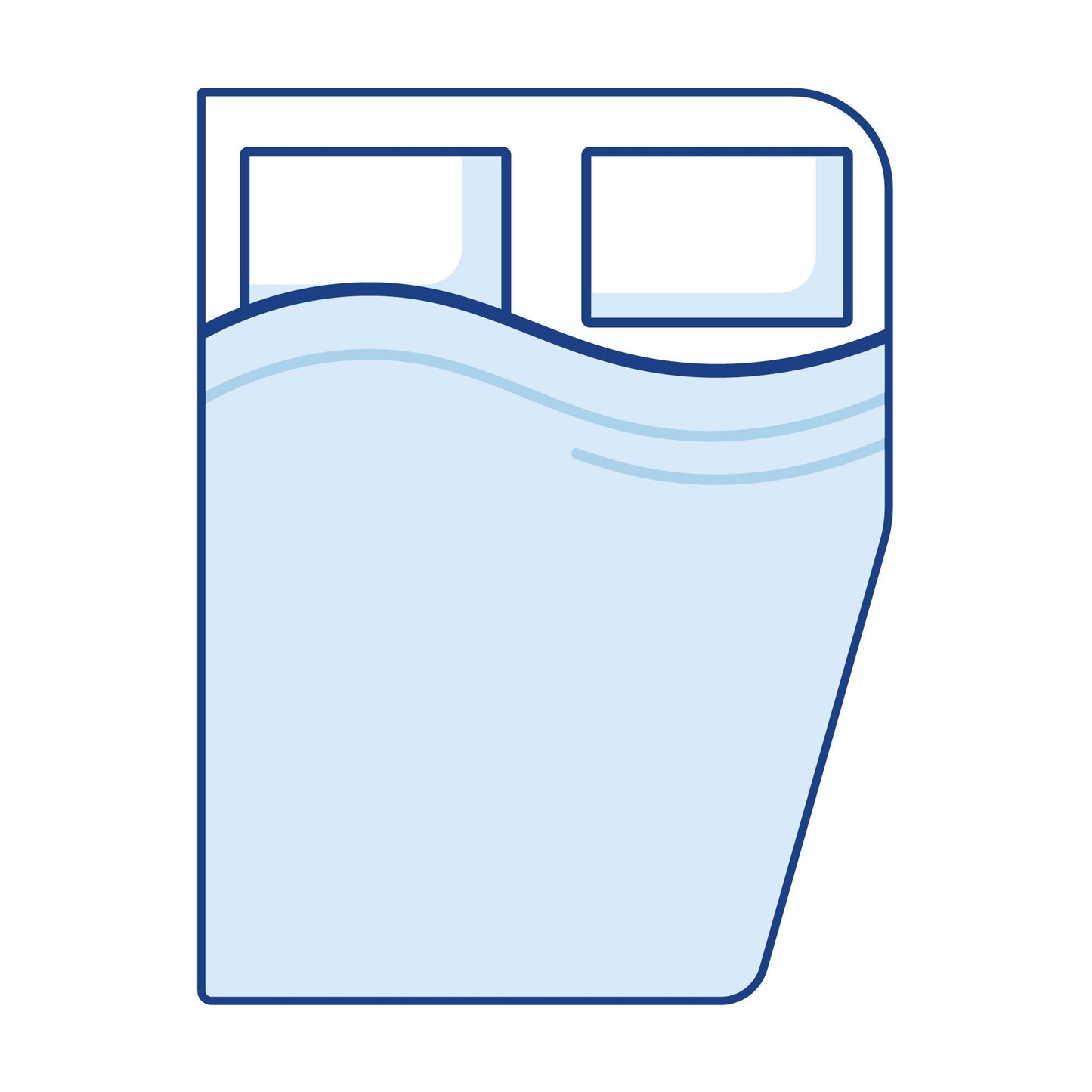 Hybrid Pocket Spring: Right Curved Corners Caravan Mattress