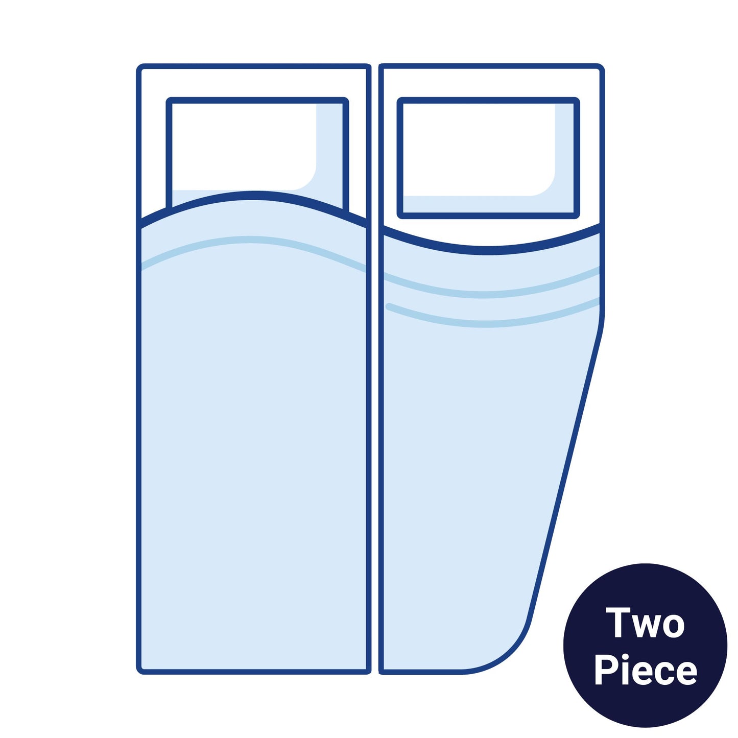 Essential Right Two Piece Caravan Mattress - Double
