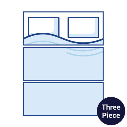 Essential Comfort:  Rectangular Three Piece Caravan Mattress