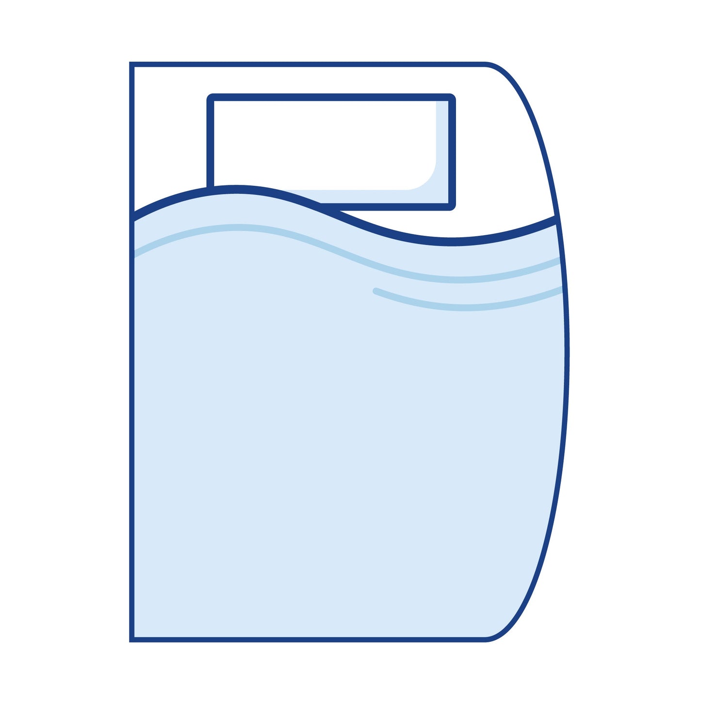 Grand Crescent™ Right Hand D Shaped Curved Corner - Super King