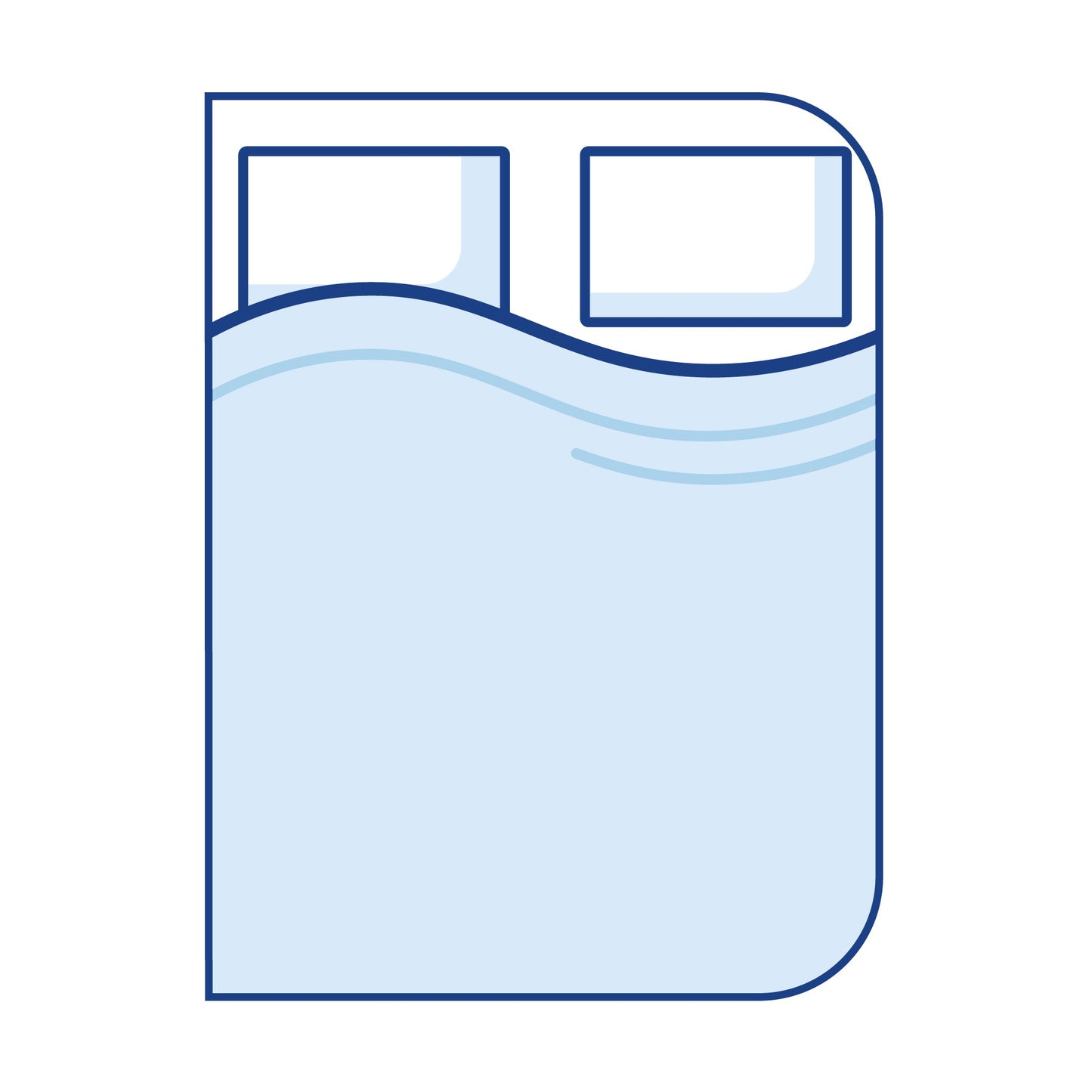 Bodyshape Right Corners Curved Caravan Mattress - Double