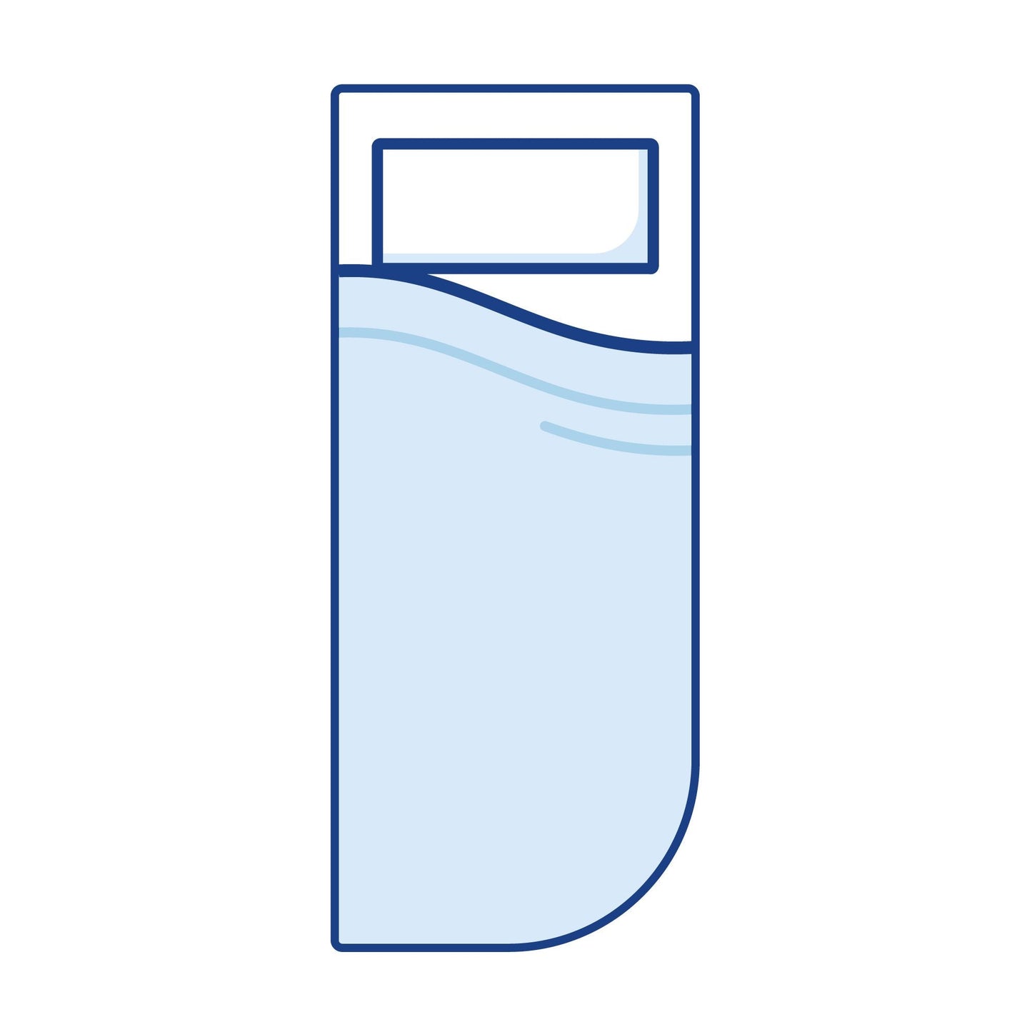 Coolplus Narrow Right Curved Corner Caravan Mattress - Double