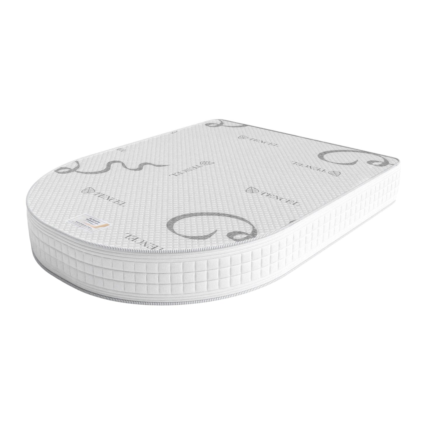 Hybrid Pocket Spring: One-Piece Island, Angled Foot End Caravan Mattress