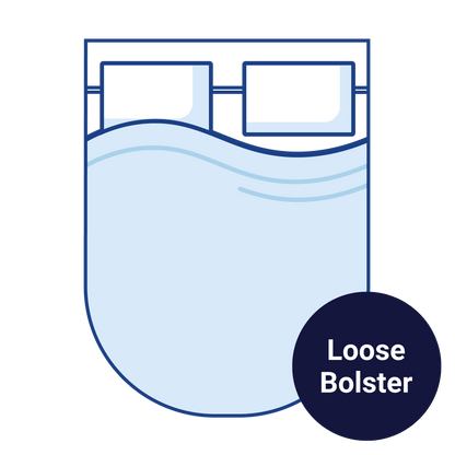 Memory Foam: Swift Island Shaped Double Topper with Loose Bolster