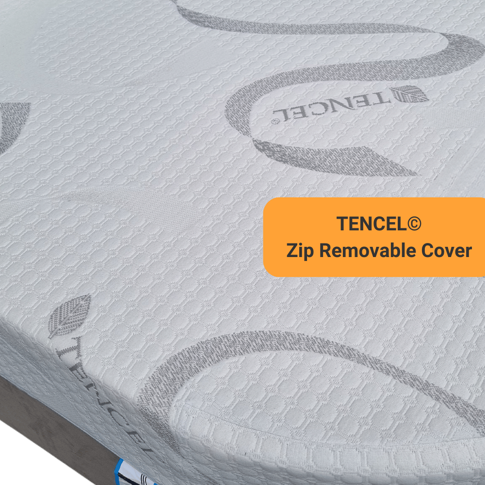 Memory Foam: Swift Island Shaped King Size Topper with Loose Bolster